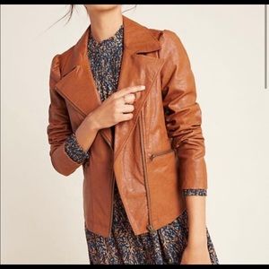 EUC Petula puffed sleeve Moto Jacket